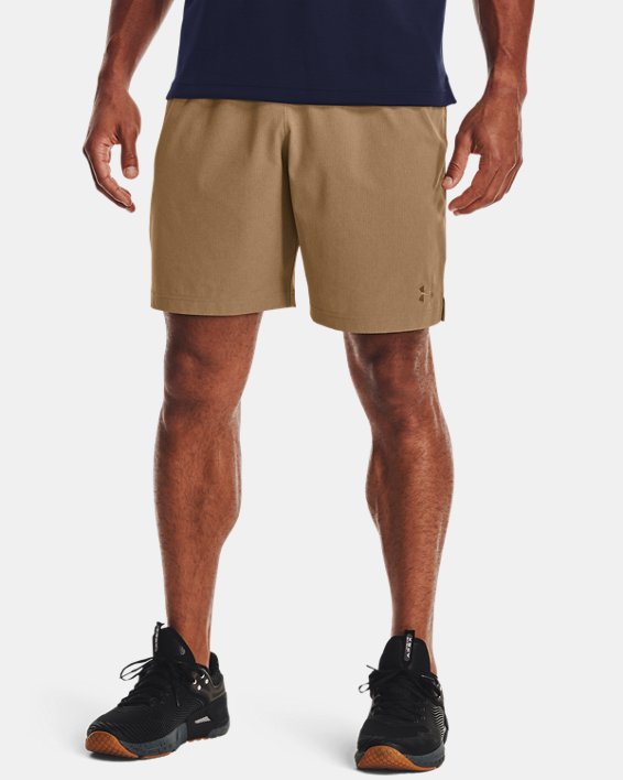 Men's UA Motivate Vented Shorts, Brown, pdpMainDesktop image number 0